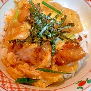 魚のからあげの玉子丼